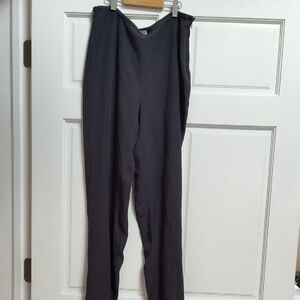 Armani Collezioni Silk And Acetate Blue/Black Elegant Pants